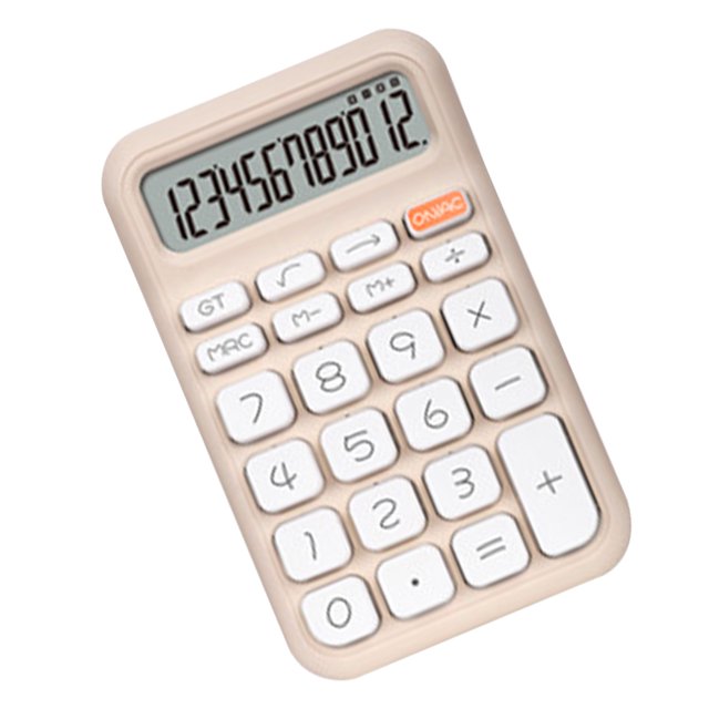 Portable 12 Digit Handheld Pocket Calculator Easy to Read High Sensitivity Made of ABS Material Lightweight and Portable Suitable for Business Office Family School
