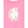 thumbnail image 4 of Garanimals Toddler Girls Fleece Sweatshirt and Pants Outfit Set, 4-Piece, Sizes 2T-5T, 4 of 5