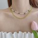 thumbnail image 4 of 3 uds. Collares verdes frescos con cuentas hechas a mano, adecuados para la mayoría de las personas, collares decorativos, 4 of 6