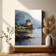 thumbnail image 6 of Eilean Donan Castle Watercolor Canvas Print, Wall Decor for Living Room Bedroom Office Hotel Restaurant Entryway, 6 of 8