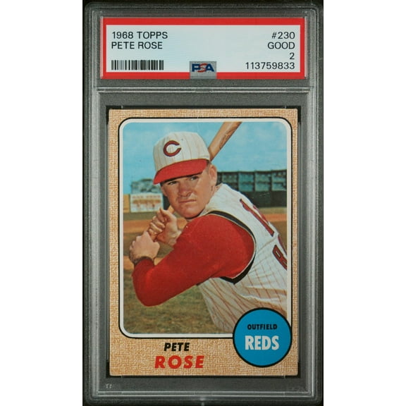 1968 Topps Pete Rose #230 PSA 2