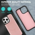 thumbnail image 4 of ShellTech for iPhone 16 Pro Case Magnetic Premium Leather Case Compatible with MagSafe Slim Cover Shockproof Protective Matte Back Wireless Charging,Rosegold, 4 of 10