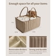 thumbnail image 2 of Baby Diaper Caddy Organizer, Stylish Storage Basket for Newborn Essentials and Diaper Station, Gift for Baby Shower, 2 of 5