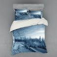 thumbnail image 2 of Ambesonne Winter Bedding Set 3 Pcs, Ice Cold Snowy Scenery, Twin, White, 2 of 3