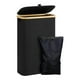 thumbnail image 4 of Cesto para ropa sucia con tapa, solución de almacenamiento de ropa para el baño y el dormitorio Negro, 4 of 9