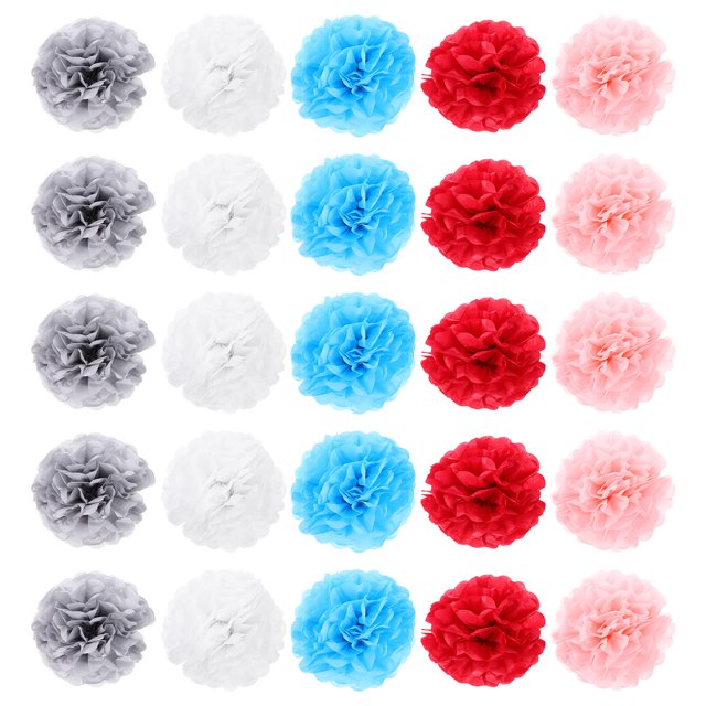 Raindrops 50Ud Pompones De Con Buena Terminación Para Decorar Muros Techos Y Mesas