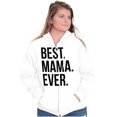 thumbnail image 3 of Best Mama Ever Mom Mommy Mothers Day Womens Plus Size Graphic Zipper Hoodie Brisco Brands 4X, 3 of 5