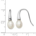 thumbnail image 5 of 925 Sterling Silver 7-8mm White FW Cultured Pearl Dangle Earrings, 5 of 5