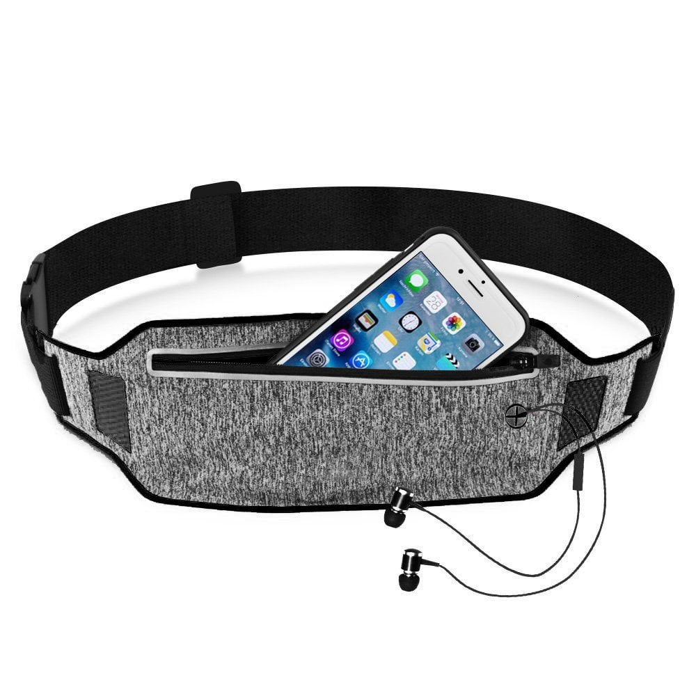 Waterproof Ultra-thin Adjustable Waist Belt Bag For Sports Fits Phone Cards WT 