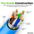 thumbnail image 2 of Cable Ethernet GearIt blindado CAT6 Ethercon de 25 pies, azul, 2 of 7