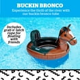 thumbnail image 2 of BigMouth Inc. Heavy Duty River Tube, Inflatable Raft for Floating River, Float with Drink Holder, Grab n' Latch Rope, and Comfy Mesh Seat - Bronco, 2 of 4