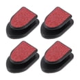 thumbnail image 1 of Ganchos adhesivos para automóviles de 4 Pcs para bolsos y paraguas, ganchos de plástico rojo resistentes 1.18"x0.79", 1 of 7