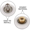 thumbnail image 4 of 2Pcs Shower Door Rollers Replacement Runners Bathroom Glass Sliding Door Wheels, 4 of 5