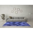 thumbnail image 3 of Ahgly Company Indoor Rectangle Abstract Blue Modern Area Rugs, 2' x 4', 3 of 4