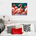 thumbnail image 4 of Nawypu American Flamingo Pictures Canvas Wall Art For Living room Prints Poster Printing、Bedroom、Office 、Decorations With Framed, 4 of 4