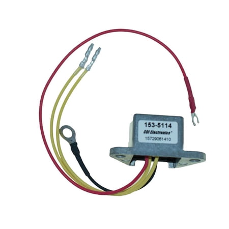 Johnson Compatible with 1995-2001 Evinrude 5 6 8 9.9 10 15HP 4-Stroke 3-Wire Rectifier 2-Cyl Outboard Motor 445114 2-Cylinder 6HP 8HP 9.9HP Replaces 445091 0445091 Marine Engine