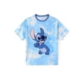 thumbnail image 3 of Disney Lilo & Stitch Family Matching Couple T-Shirts Tie-Dye Cartoon Graphic Short Sleeve Tops Mens: L, 3 of 9