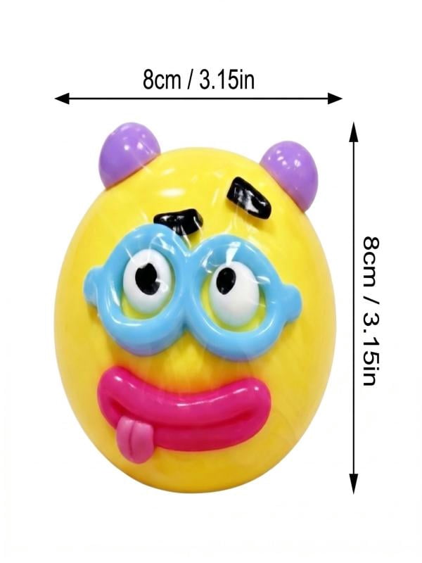 Face-Changing Squishy Stress Balls 5-Pack, Squeeze and Swap Face Sensory Toys, Cute Expression Decompression Toys, Anxiety Relief Fidget Toys Set