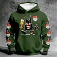 thumbnail image 2 of SONXAHE Big Boys Cartoon Character Hoodie Long Sleeve Full Print Hooded Sweatshirt Casual Pullover Tops,Green, 2 of 4