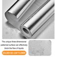 thumbnail image 3 of Ovzne Oil-Proof Foil Wall Sticker, Stainless Steel Contact Paper Rust Resistance Waterproof Removable Peel and Stick Wallpaper for Metal Surface Kitchen Cabinet Refrigerator Elevator Door E, 3 of 3