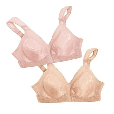 

Playtex Women s 18 Hour Original Comfort Strap Full Coverage Bra US4693 Available in Single and 2-Packs Pretty Blush/Cafe Au Lait 40DD