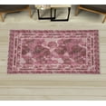 thumbnail image 1 of Modern Decorative Rug, Contemporary Style Geometric Design with Blurry Rounds and Dots Abstract Print, Quality Carpet for Bedroom Dorm and Living Room, 6 Sizes, Pastel Pink, by Ambesonne, 1 of 1