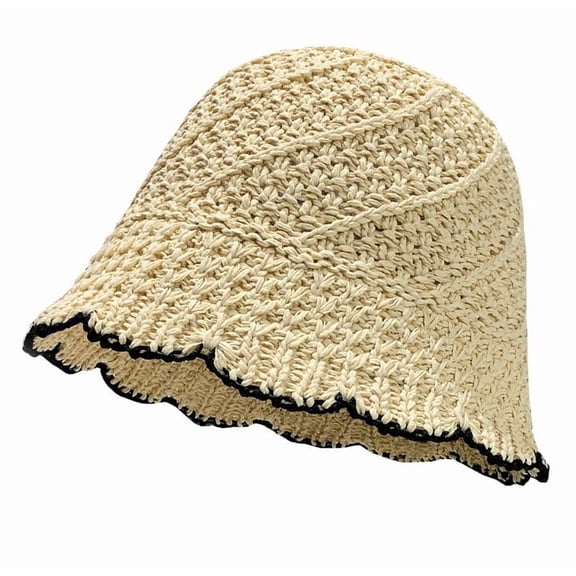 Beach Straw Hat Breathable Summer Beach Sunhat for Women Ladys - Versatile Sun Hats Accessory