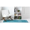 thumbnail image 4 of Rugs.com Aarhus Collection Rug – 10 Ft Runner Blue Low Rug Perfect For Hallways, Entryways, 4 of 9