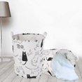thumbnail image 5 of 19.7" Laundry Hamper, Foldable Storage Basket with Lightweight Carry Handles, Waterproof Round Cotton Linen, for Baby Products, Toys, Bedroom Basket, 5 of 5