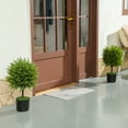 thumbnail image 2 of HOMCOM Set of 2 Decorative Artificial Plants, Cedar Topiary Trees in Pots, 2 of 8
