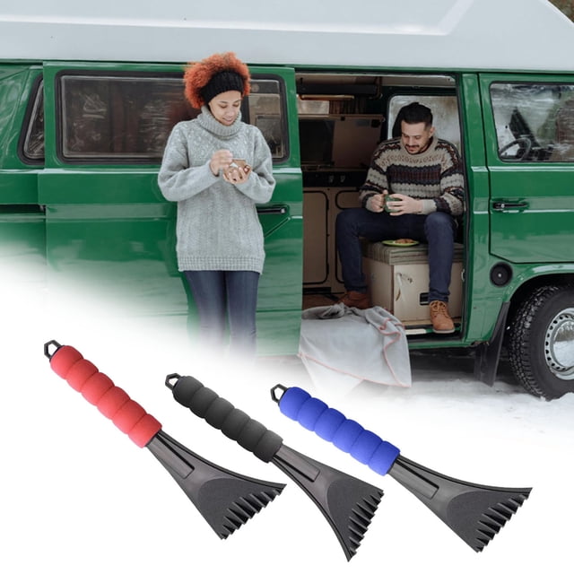 Pala de Nieve para Coche, Cepillo Eficiente para Quitar El Hielo, Mango de Esponja Suave, Duradera y Ligera, Versátil para Uso Invernal, para Vehículos, Aceras y Entradas de Vehículos, Diseño Compact
