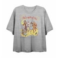thumbnail image 3 of Wizard Of Oz Yellow Brick Road Vintage Shot Women's Heather Gray Crew Neck Short Sleeve Crop Tee-Medium, 3 of 5