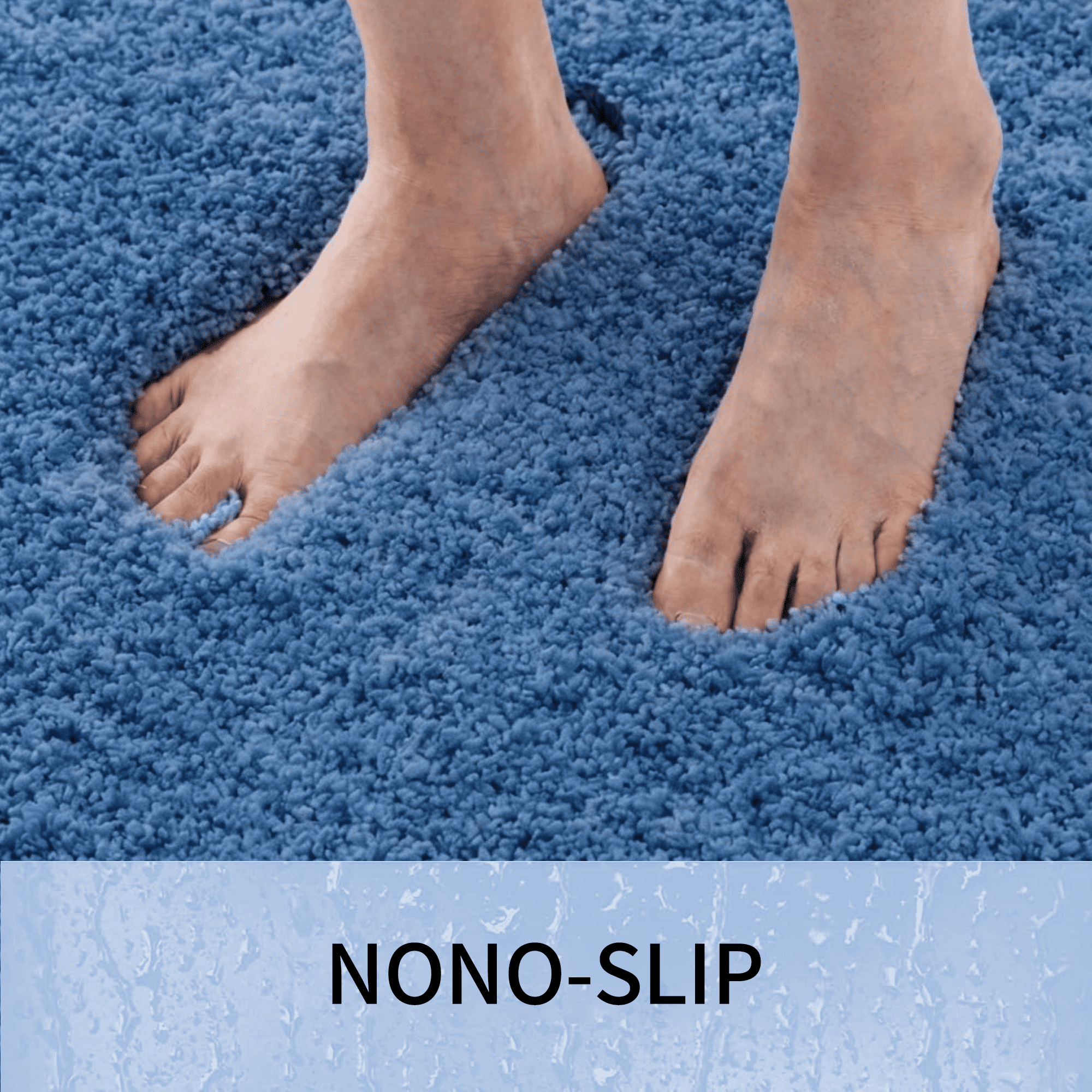 Homieway Bath Rug, Non Slip Pink Fluffy Bath Mat for Bathroom Floor, Washable Plush Luxury Bathroom Rug for Tub, Soft Shaggy Absorbent Shower Mat