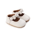 thumbnail image 2 of Seyurigaoka Spring Toddlers Girls Princess Shoes, Sweet Style Solid Color Bow Lace Decoration Soft Sole Non-slip Shoes Infant Prewalker, 2 of 8