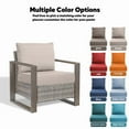 thumbnail image 6 of Gymojoy 22 in. x 24 in. x 6 in.Deep Seat Cushion Set, Olefin 4-Piece Deep Seating Outdoor Replacement Lounge Chair loveseat Sofa Cushion in Beige, 6 of 8