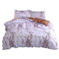 thumbnail image 1 of Juego de ropa de cama de marmoleado de 3 piezas, funda de edredón, juego de funda de almohada, dormitorio, habitación de invitados, funda nórdica, funda de almohada sidaley HA3042-06B, 1 of 7