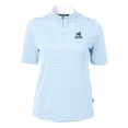 thumbnail image 2 of Women's Cutter & Buck  Light Blue Citadel Bulldogs Vault DryTec Virtue Eco Pique Stripe Recycled Top, 2 of 3