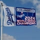 thumbnail image 3 of Bandera WinCraft, campeones del mundo de los Dodgers de Los Ángeles 2024, 90 x 150 cm, 3 of 6