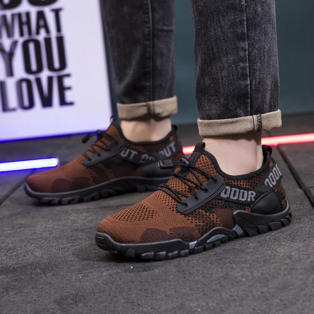 Zapatos descalzos para hombre, de goma transpirable, de secado rápido, para senderismo, ciclismo (marrón 40) Likrtyny Tenis De Mujer Tenis De Hombre