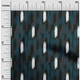 thumbnail image 2 of oneOone Silk Tabby Teal Blue Fabric Ikat Sewing Fabric By The Yard Printed Diy Clothing Sewing Supplies 42 Inch Wide, 2 of 4