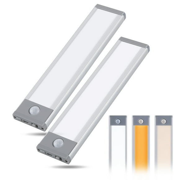 Up to 65% off 2PCS 58 LED Under Cabinet Light, 1500mAh USB Rechargeable Sensor Closet Night Light Under Cabinet Lamp Rechargeable Battery 3 Color Temperature Brightness Night