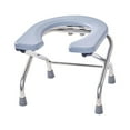thumbnail image 4 of Elderly Squat Toilet Seat Stool Potty Chair Commode Stool for Bathroom Anti Slip Gray 33cm High, 4 of 8