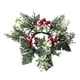 thumbnail image 3 of Corona de anillos de vela de pilar, guirnalda de anillos de vela de Navidad, coronas de candelabros de vegetación rústica decorativa para el hogar, rojo BLESIY Coronas De Anillos De Velas, 3 of 8
