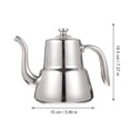 thumbnail image 3 of 1pc Practical Drainer Kettle Stainless Steel Tea Kettle Water Bottle for Home, 3 of 9