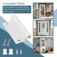 thumbnail image 4 of Bisagra WFCYX 2579475 para puerta mosquitera inferior, 4 piezas, blanca, 4 of 7