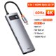 thumbnail image 1 of Baseus USB tipo C HUB USB C a HDMI compatible con RJ45 SD Reader PD 100W cargador USB 3,0 HUB para MacBook Pro Dock Station Splitter Tan Jianjun unisex, 1 of 2