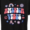 thumbnail image 3 of Instant Message - America Vibes - Women's Short Sleeve Graphic T-Shirt, 3 of 6