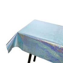 Guanhe Party Tablecloths 106x39inches Rose Gold Large Size Rectangle Tablecloths Party Supplies & Decor Summer Indoor Outdoor(Blue)