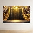 thumbnail image 2 of Black Gold Backdrop Curtains Glitter Spots, Retro Photo Background for Theater Stage Decor Adults VIP Carnival Graduation Prom New Year Birthday Party Supplies, 6.9x4.9ft, 2 of 4