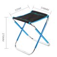 thumbnail image 4 of Sonducket Pesca al aire libre Picnic Picnic Camping Silla plegable Taburete plegable portátil Pescar negro, 4 of 6